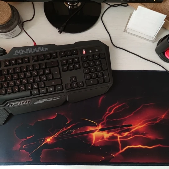 Demon Slayer Mouse Pad 800x400x3mm Anime photo review