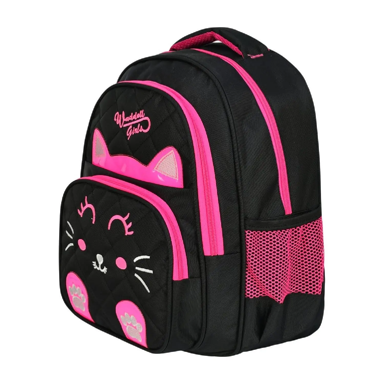 Waddell Cat Pattern Kids Backpack and Lunch Box , Backpack Waterproof Package Student School Stationery, High Quality Brand