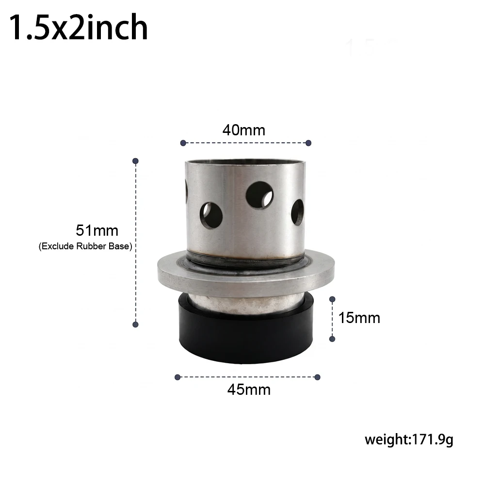 Mini Perforated Stainless Steel Casting Flask with Rubber Base for Jewelry Vacuum Lost Wax Casting Mold Tool