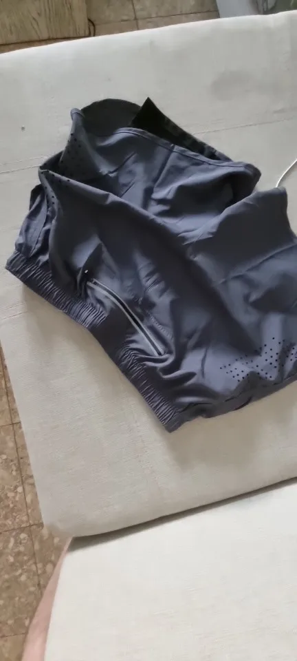 Men's Running Shorts Quick-drying Fitness Black Double Layer Shorts photo review