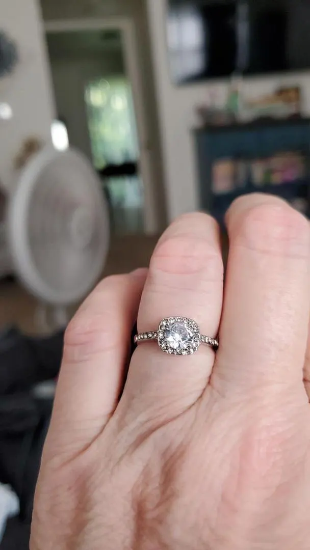 Classic Silver Color Wedding Rings photo review