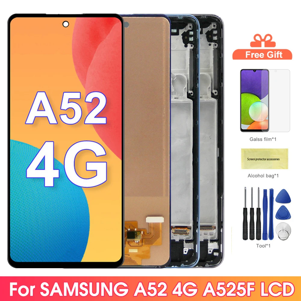 6-5-A52-4G-Display-Screen-for-Samsung-Galaxy-A52-A525-A525F-A525M-LCD ...