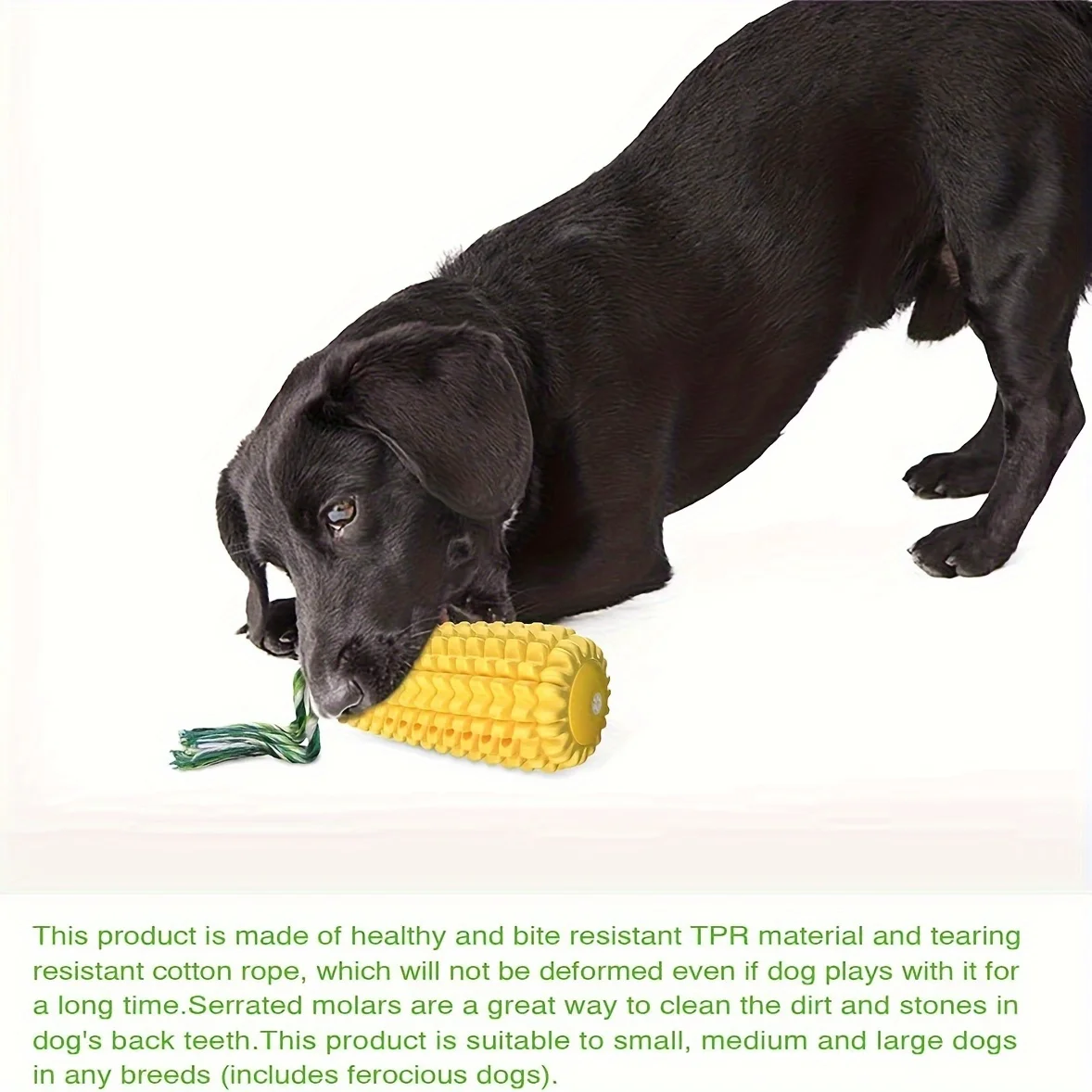 Dog Chew Toys, Puppy Toothbrush Clean Teeth Interactive Corn Toys, Dog Toys Aggressive Chewers Meduium Large Breed 6
