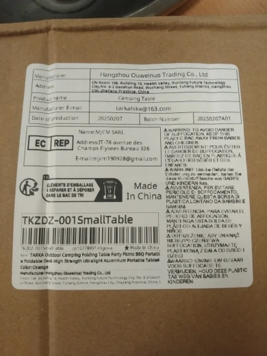 TARKA-mesa plegable para acampar al aire libre, mesa portátil de aluminio ultraligera de alta resistencia para Picnic y barbacoa photo review