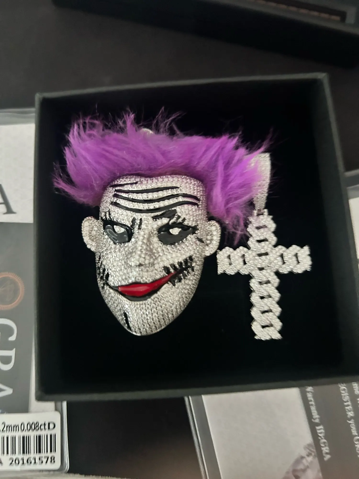 VVS Cuban Link Cross Pendant