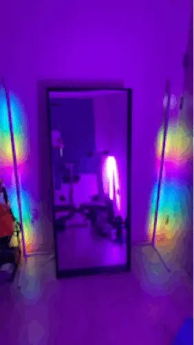 lampe de chevet Lampadaire d'angle sur pied Tuya Smart RGB LED, éclairage d'ambiance pour chambre à coucher, décoration salon nordique pour la maison lampadaire de salon luxe, lampadaire led sur pied, 150cm photo review