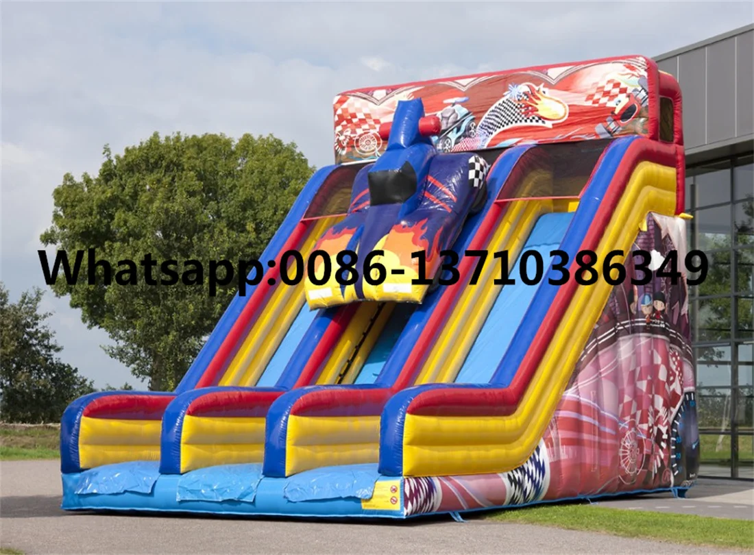 

Commercial hot-selling outdoor fire truck inflatable slide castle park BD-133