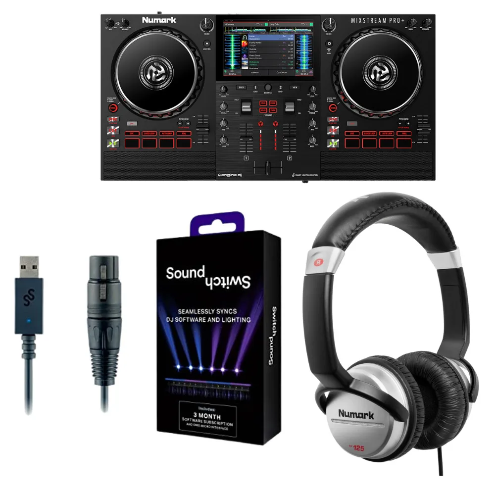 

Новые скидки, лидер продаж, аудио контроллер/переключатель/наушники Numark Mix Stream Pro + HF125 DMX