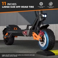 Trottinette électrique FREEBOY H9 6000W à double moteur 60V30AH, vitesse maximale 80-90KM/H, autonomie maximale 90KM, pneus de 11 pouces, trottinette électrique pour adultes 6
