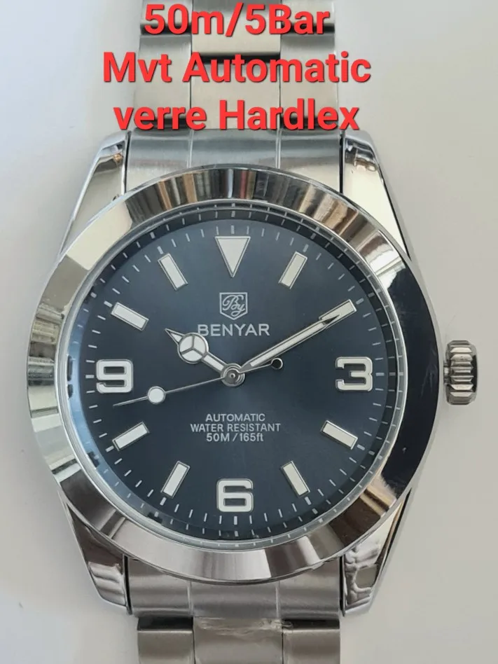 BENYAR 2020 New Stainless Steel Automatic Men Watches Top Brand Waterproof Luxury Men Mechanical Wristwatch Relogio Masculino