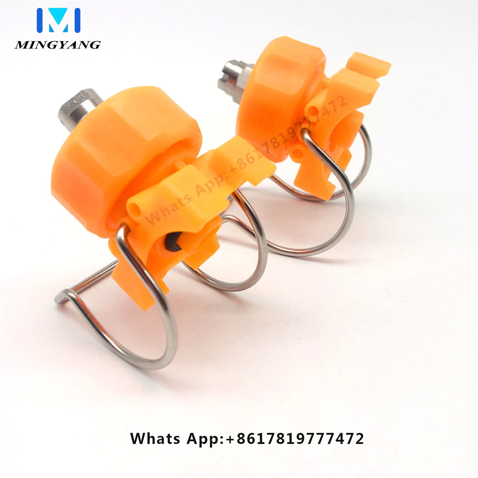 

(20 Pieces）Threaded Ball Swivel Clamp Nozzle for Food Cleaning Fan Nozzle Adjustable Ball Clamp Nozzle