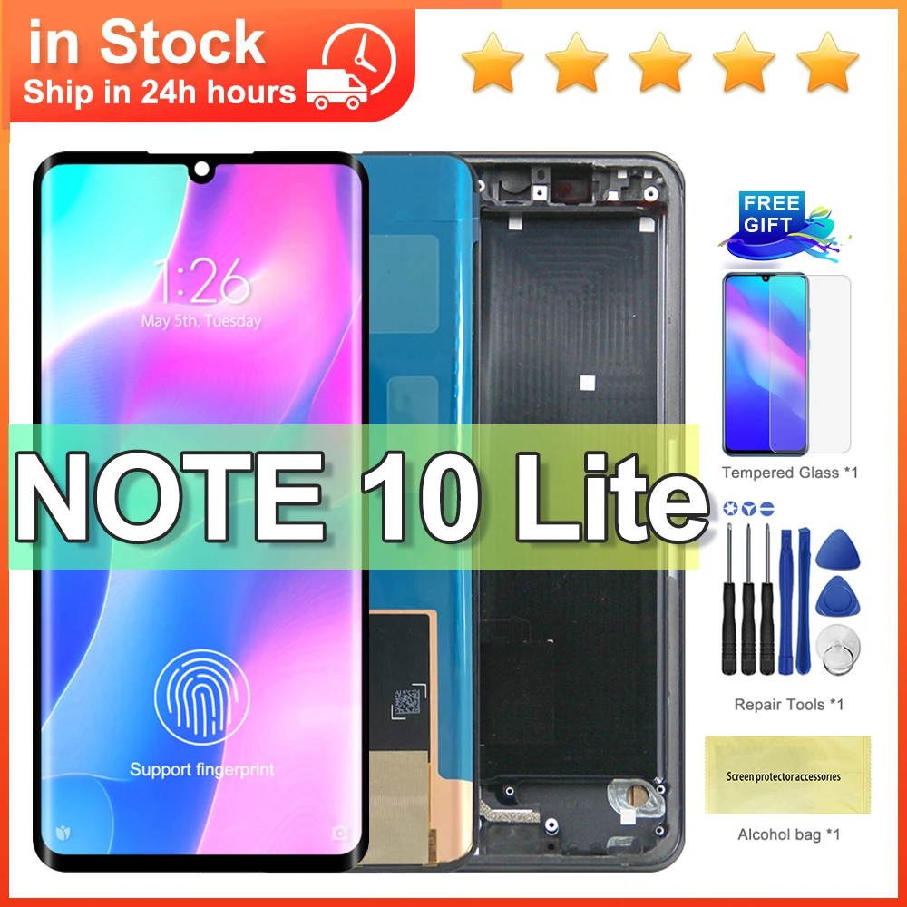 New For Xiaomi Mi Note 10 Lite LCD For Xiaomi Mi note 10 LCD