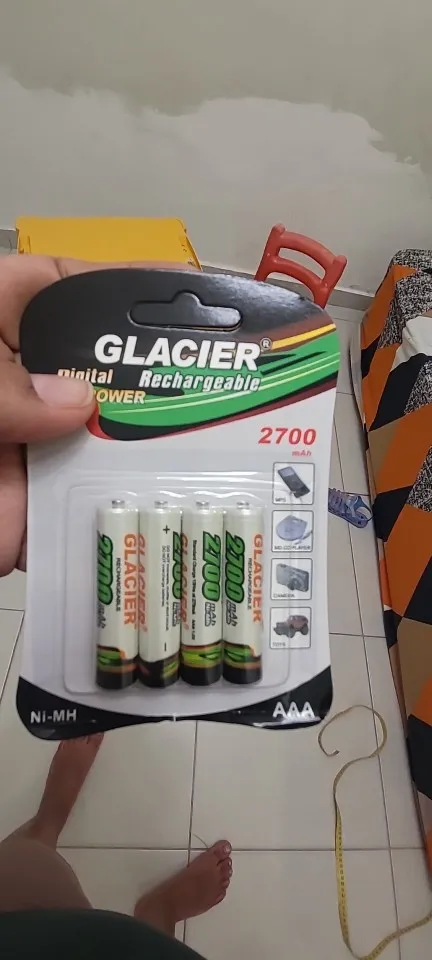 4 Pilhas Recarregável AAA 2700 No Blister Ideal Para Varios Aparelho recarregavel photo review