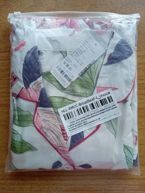 Women's 100% Viscose Long Sleeve Pajama Set photo review