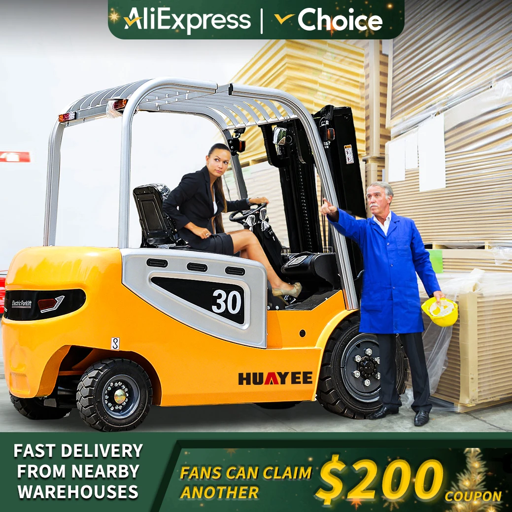 Fast Delivery Electric Forklifts 1 Ton 2 Ton 3 Ton Customized Warehouse Forklift Outdoor use Material Handling FreeShipping 6