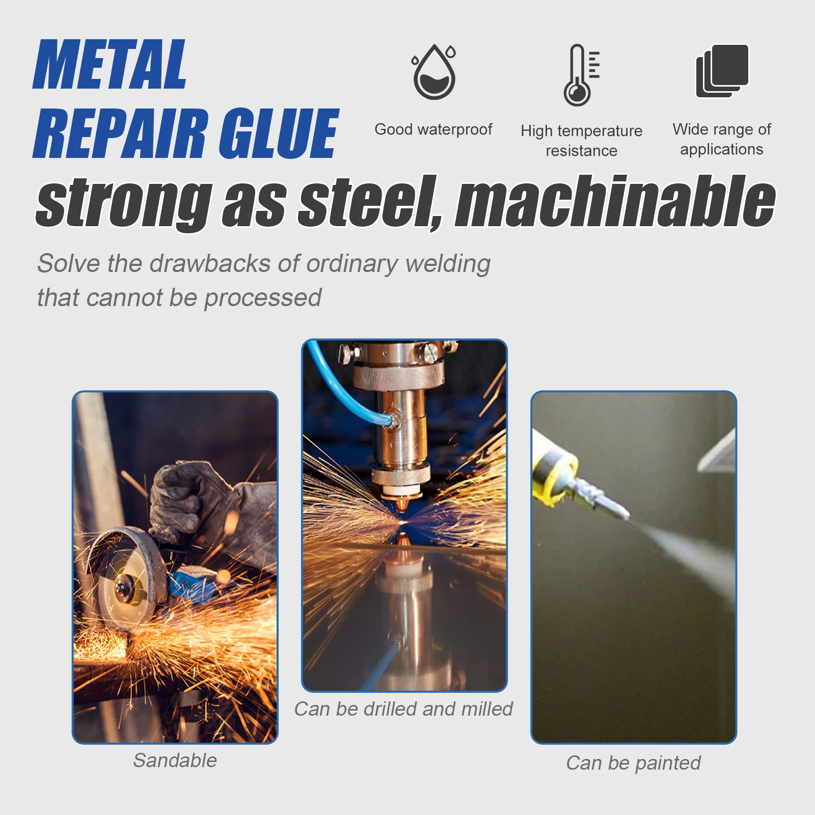 Metal Repair Adhesive Glue for Strong Sealing
