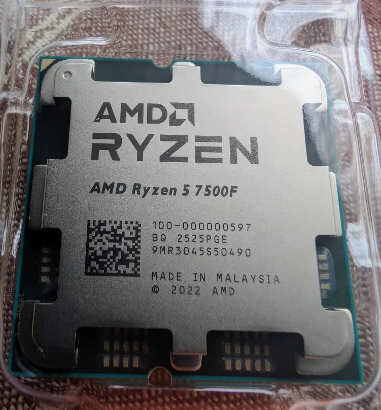 AMD Ryzen 5 7500F Processor CPU R5 7500F Up to 5.0 GHz 6-Core 12-Thread 32MB Game Cache Socket AM5 DDR5 5200MHz Desktop PC Gamer photo review