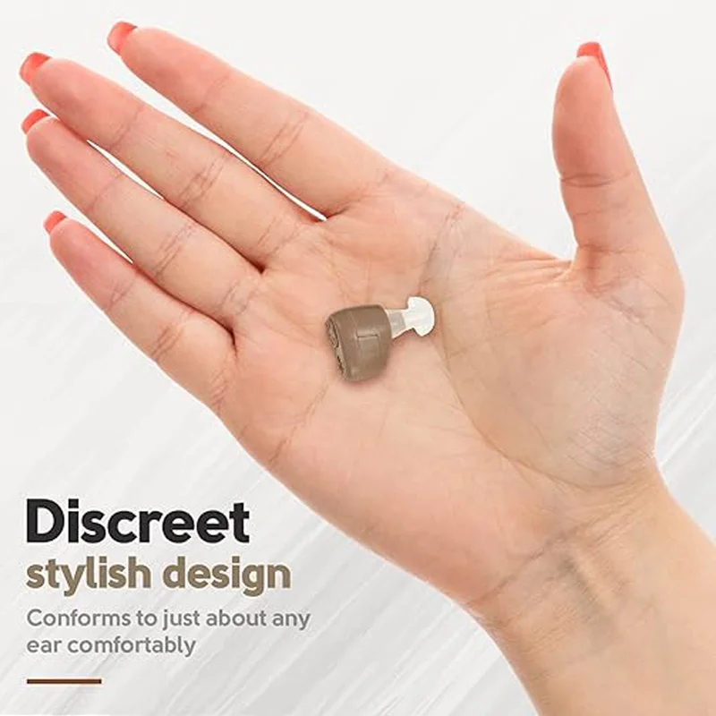 Mini in-ear digital hearing aid with adjustable volume for elderly deaf people - International 3