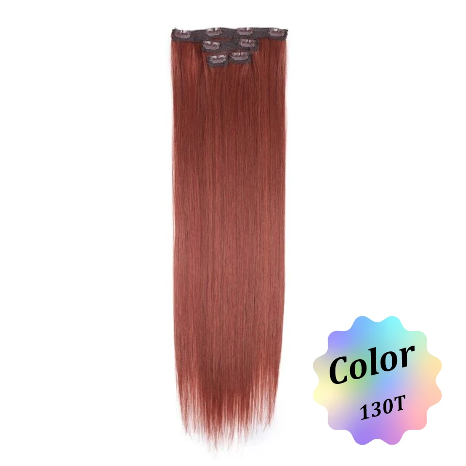 Efecto Deslumbrante: Extensiones De Cabello Sintético Con Clip Para Mujeres