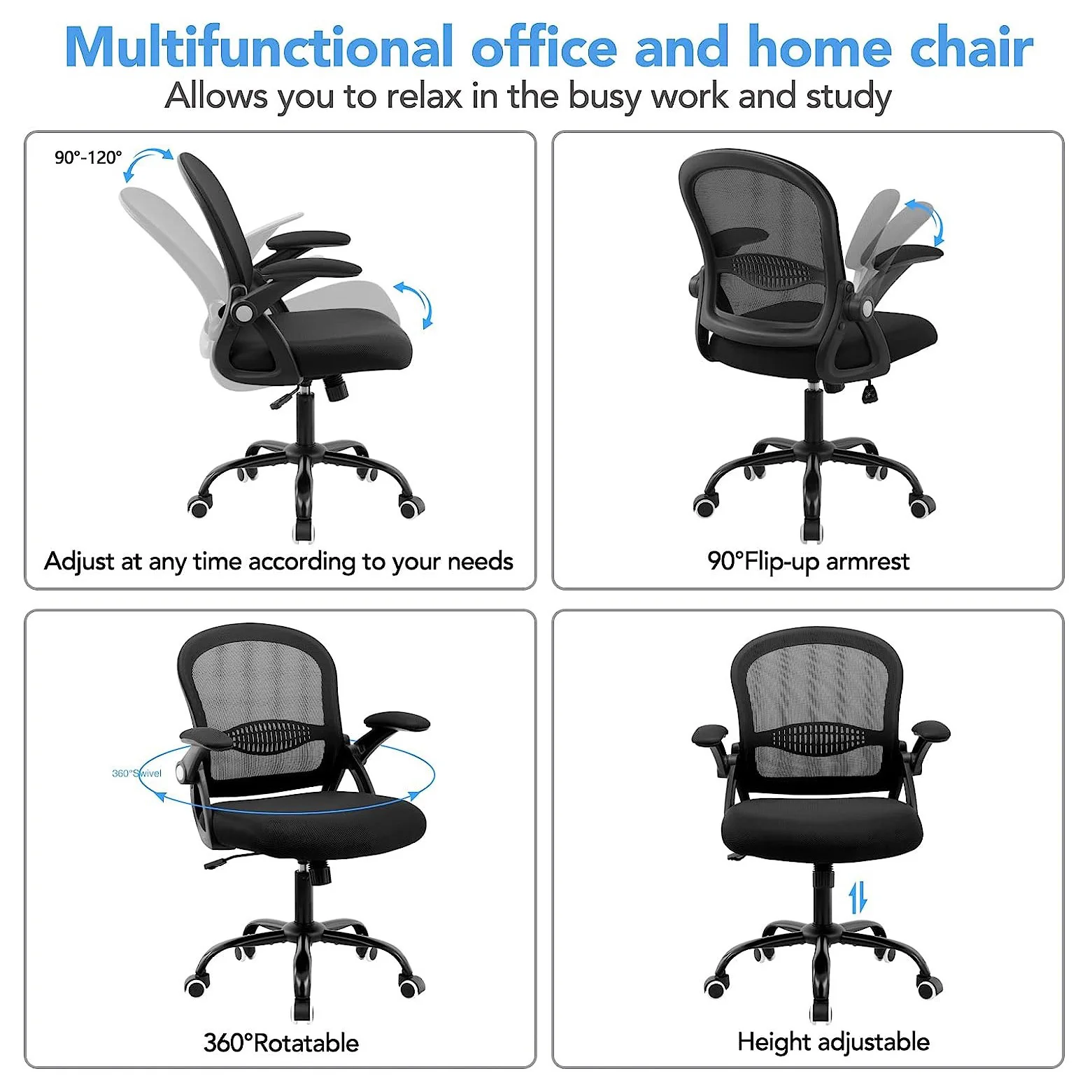 كرسي ألعاب AnneFish مريح للكمبيوتر والمكتب المنزلي...