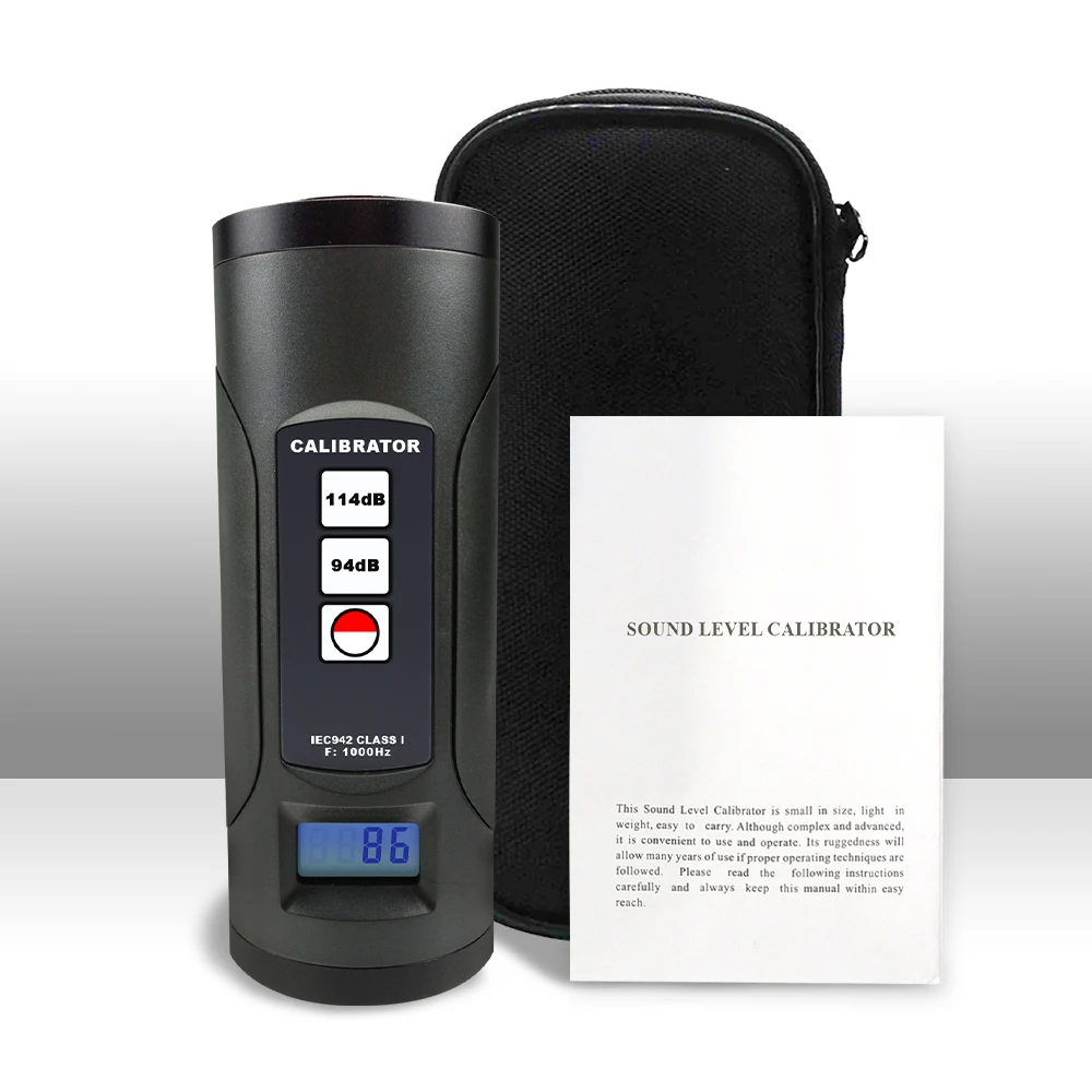 Digital Sound Level Meter Calibrator 94dB & 114dB Best For 1/2 Inches And 1 Inch Microphone Sonometer Noise Decibel Tester 2