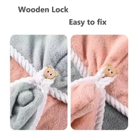 Double Hair Dryer Cap Quick Drying Thickened Female Absorbent Adult Student Wipe Hair Towel Microfiber Towel Hair 3