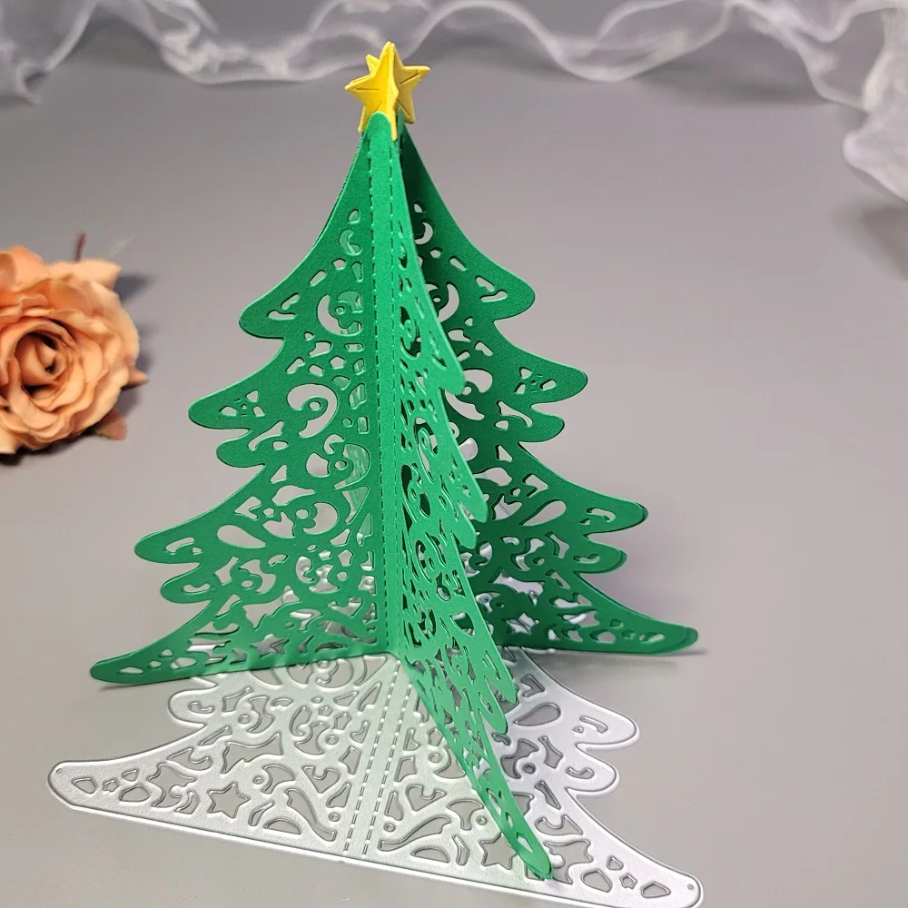 3D Christmas Tree Metal Cutting Dies Scrapbook Embossing Christmas Die 3d-christmas-tree-metal-cutting-dies-scrapbook-embossing-christmas-die