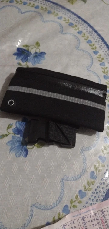 Pochete Esportiva cintura Preta porta celular garrafa utensílios para Corrida Preta photo review