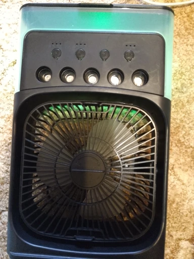 3-in-1 Portable Air Cooler Fan – LED Night Light, Humidifier & USB-Powered Mini AC