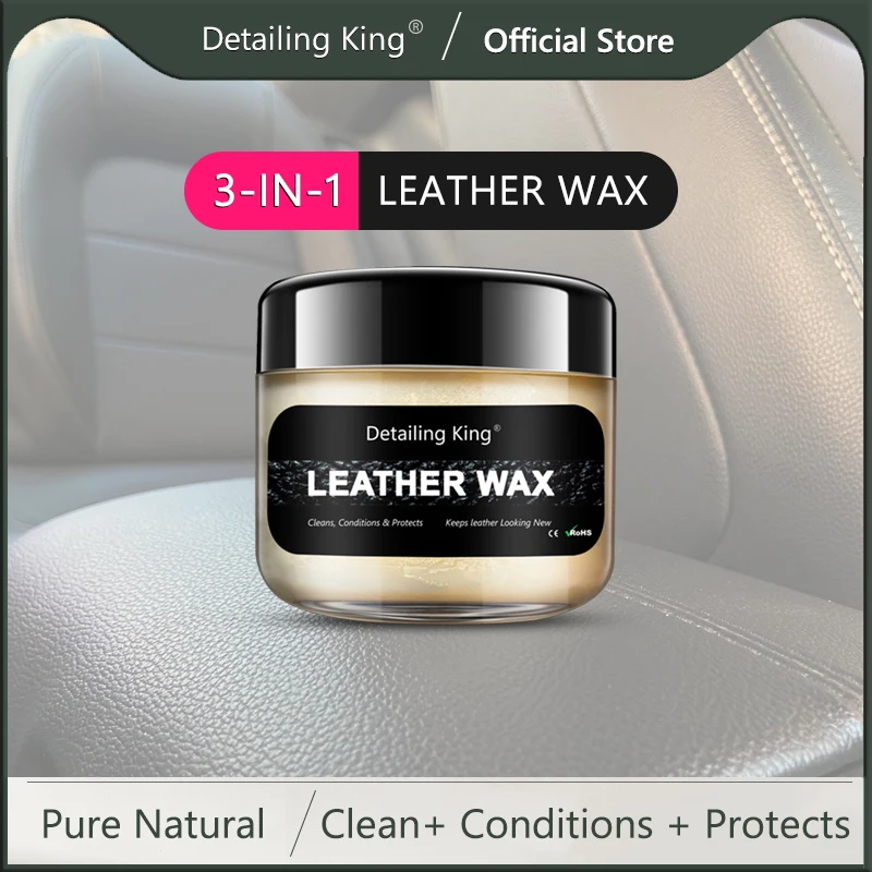 DetailingKing50100MLPureNaturalCarLeatherWaxPowerfulNourish