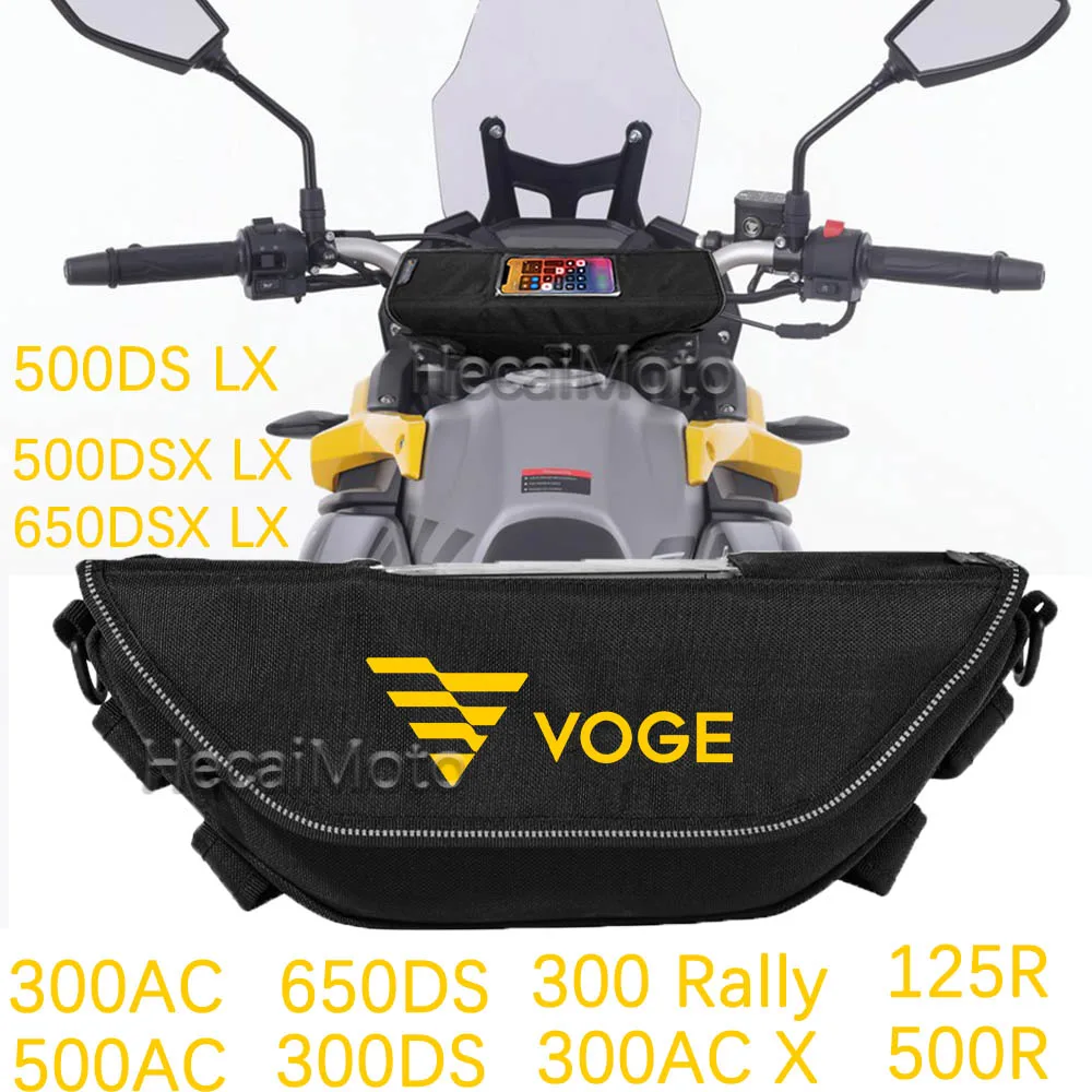 

For VOGE 500DS 650DS 300DS 500R 125r 500DSX LX 300 Rally Motorcycle accessory Waterproof And Dustproof Handlebar Storage Bag