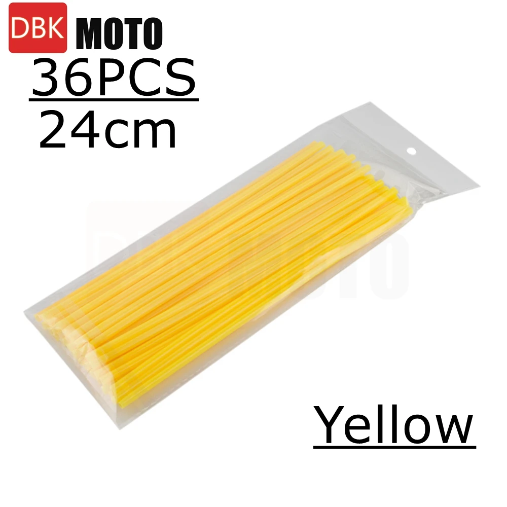 Colorful Spoke Skin Covers for Bikes - Decorative Trim and Protection, 24CM Length, 12 Vibrant Colors