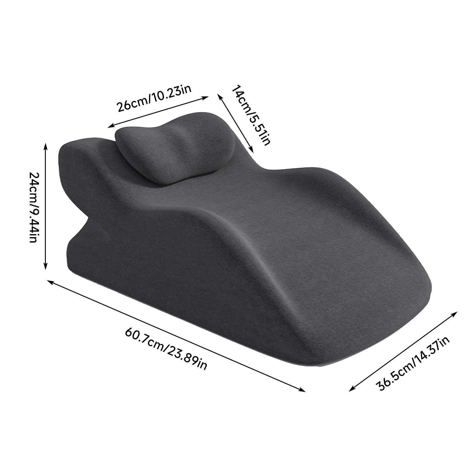 Posiciones multiuso de la almohada en cuña