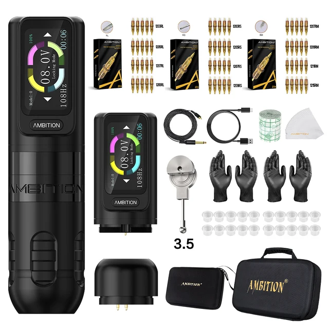 Ambition-Zetton タトゥーマシン　tattoo machine DHM TATTOO SUPPLY / 【Ambition】 Zetton Wireless Tattoo