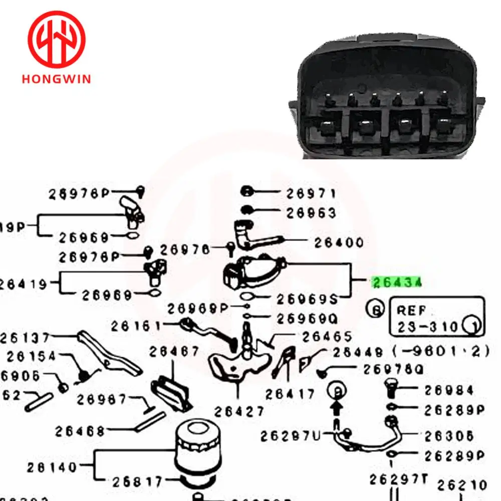 Transmission Neutral Safety Switch Range Sensor 8604A011 MD757782 