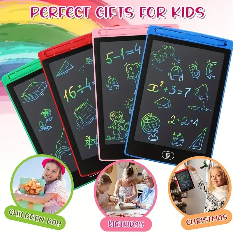 8.5/12inch Color Screen Electronic Drawing Board For Kids Writing Tablet Handwriting Pad Painting Tool Toys For Children Gifts