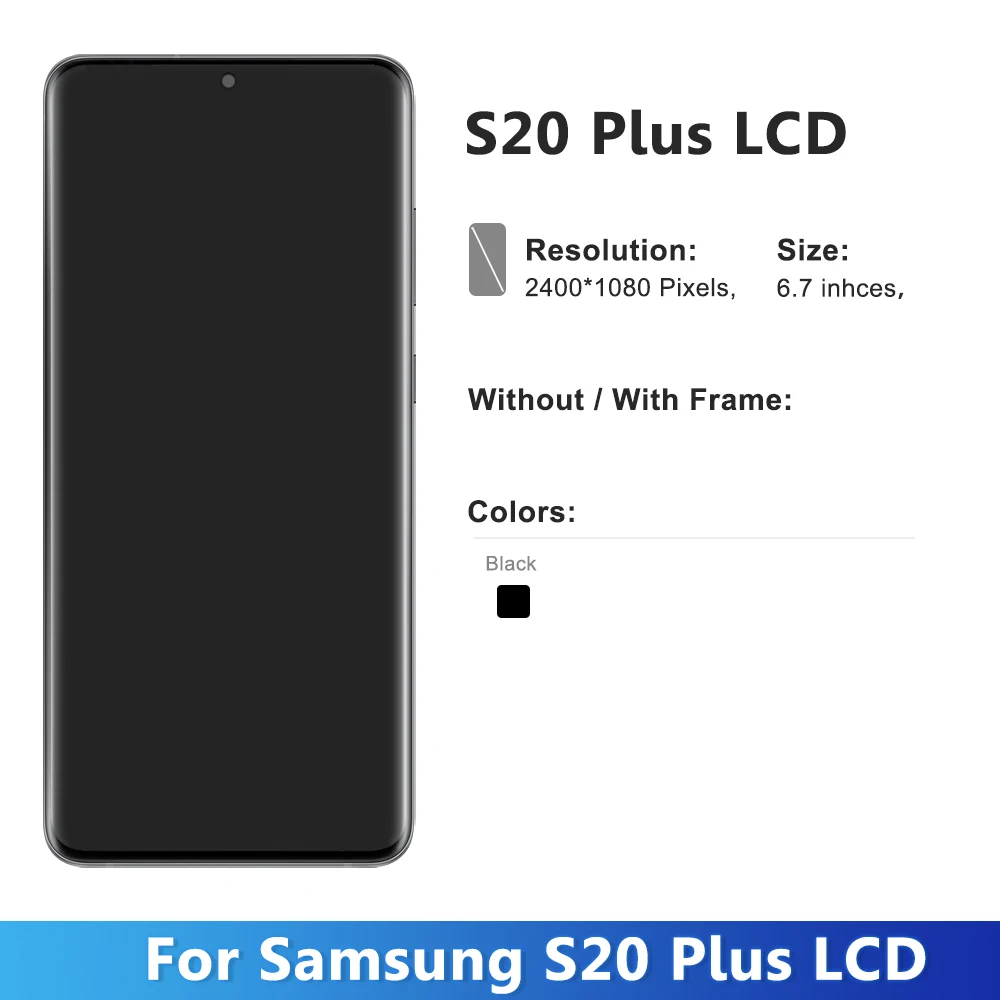  ִ AMOLED LCD ÷ ġ ũ Ÿ , Ｚ S20 ÷ G985F DS G985 LCD