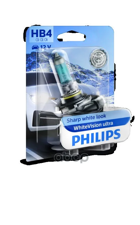 Фото Лампа Hb4 Whitevision Ultra B1 Philips арт. 9006WVUB1 №1