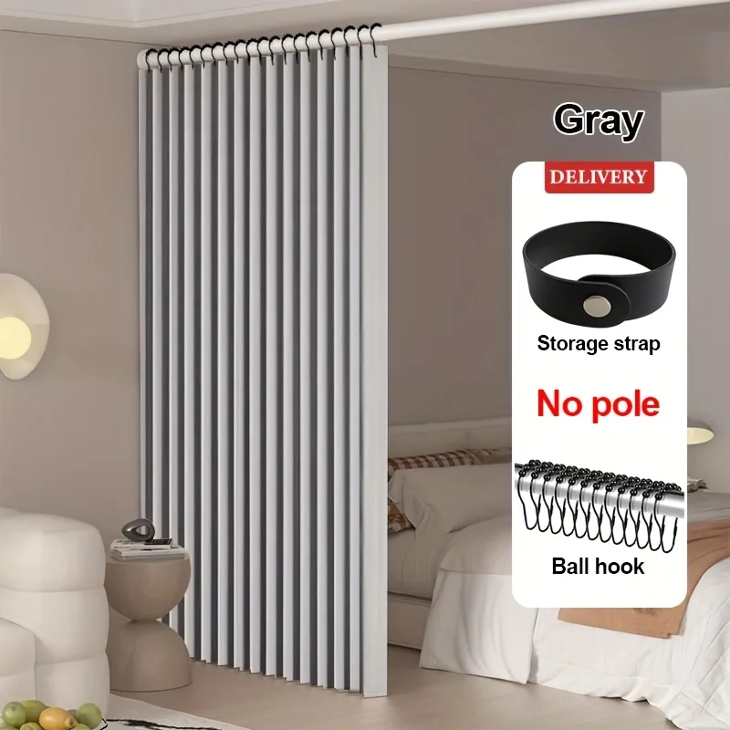 Elegant Folding Privacy Curtain for Decorative Space Separation