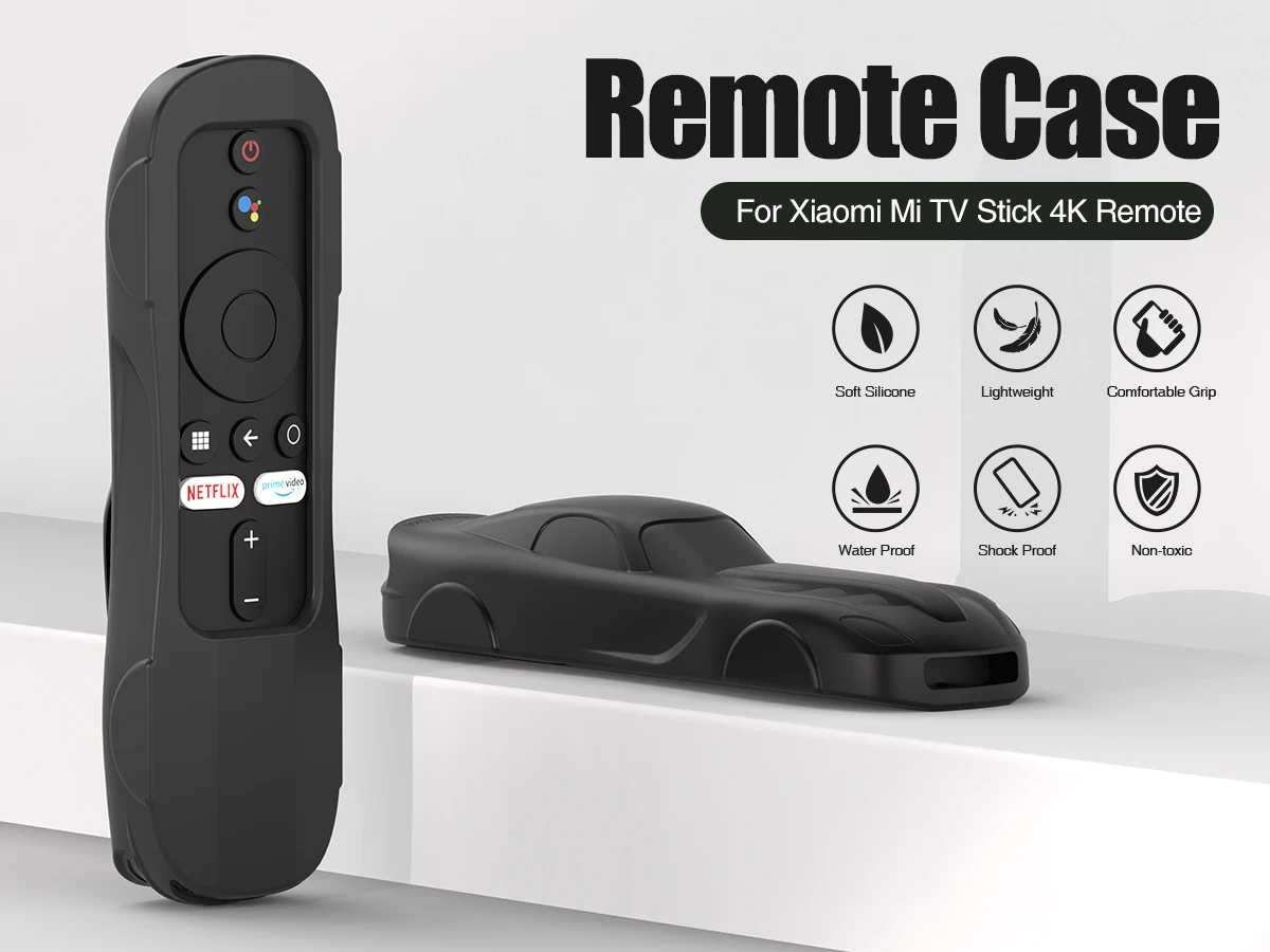 Silicone Protective Case for Xiaomi Mi TV Box S (2nd Gen) Remote/Mi TV Stick/Mi Box S/4A /4C/4X/4S Remote Cover with Lanyard