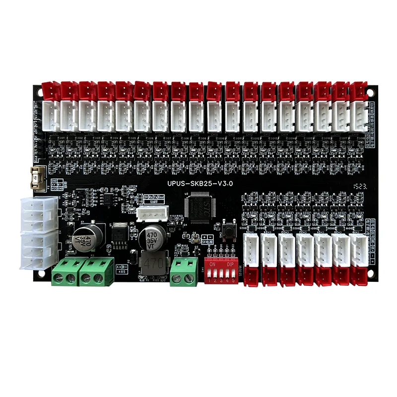 스마트 전자 캐비닛 잠금 제어 보드, 스마트 로커 보관 캐비닛 컨트롤러, LED 조명 포함, 25CH, 12V, 24V