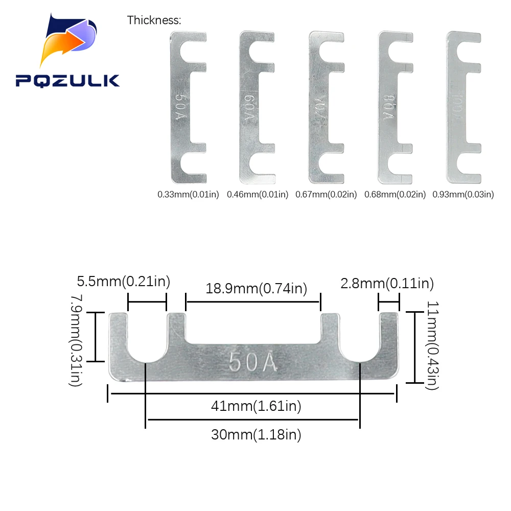 10PCS ANS Bolt Auto Fuse 30-100 Amp 5V-32V Bolt-on Audio Fusee