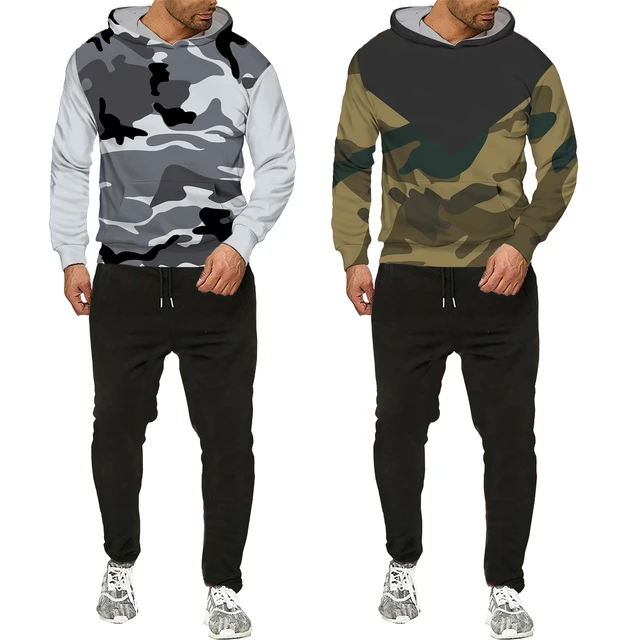 Men Cool Camouflage Printed Pullover Men's Hoodie Tops Outdoor Sportwear  Camping Hunting Fishing Casual Camo Clothes - AliExpress