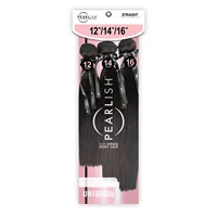 Sensationnel Pearlish Virgin Remy Human Hair Weave 3X Multi Bundles Straight - Silky Natural Finish, Smooth & Natural 1