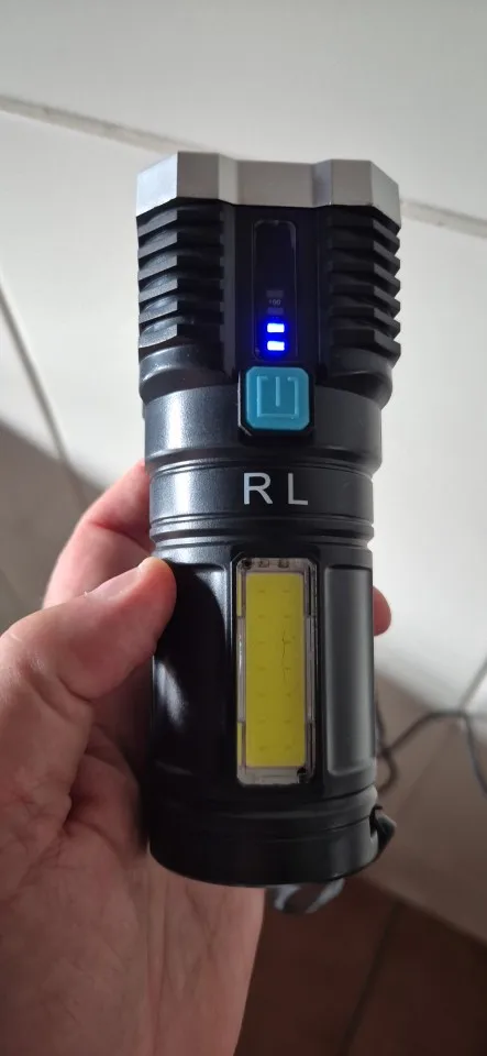 NEVERDIE STORE - Lanterna Led Prova Dágua 4 Núcleos Potente Usb Recarregável ENVIO RAPIDO PARA TODO O BRASIL photo review