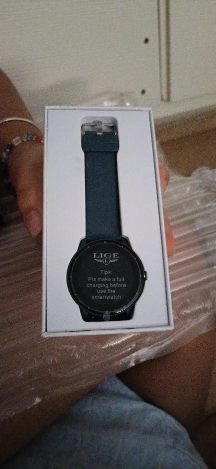 LIGE 2026 reloj inteligente mujeres hombres señoras regalo deporte Fitness hombres relojes Monitor de ritmo cardíaco reloj inteligente impermeable para Android IOS photo review