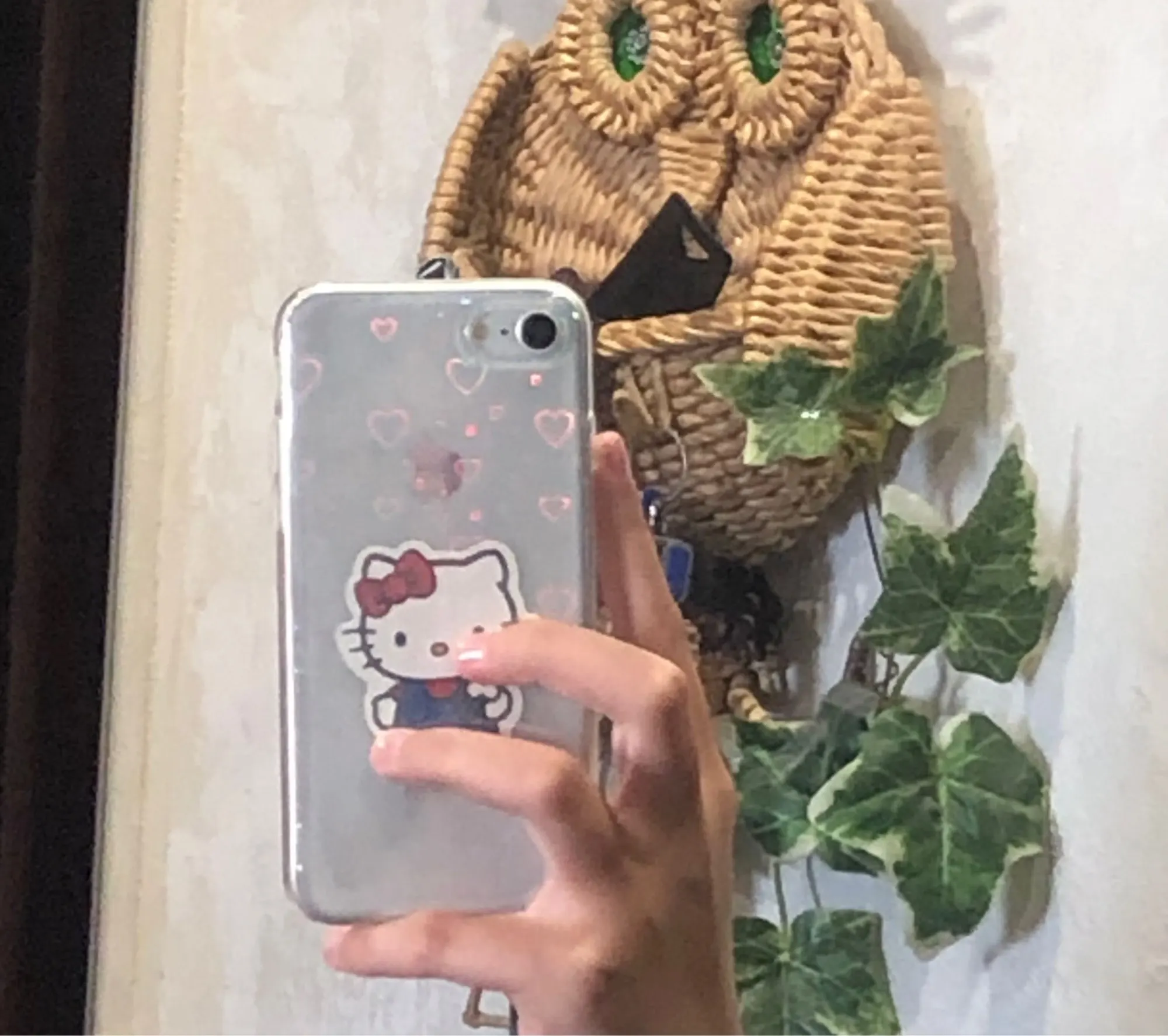 Vinilo o funda para iPhone Corazones holográficos de Corea