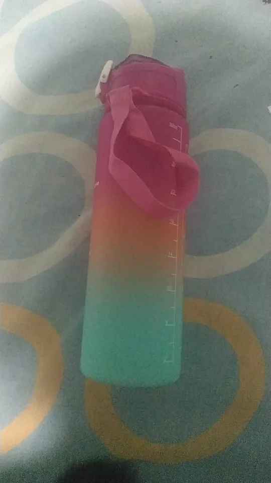 Kit da Garrafa de Água Squeeze Motivacional Com Adesivos 300ML+900ML+2000ML photo review