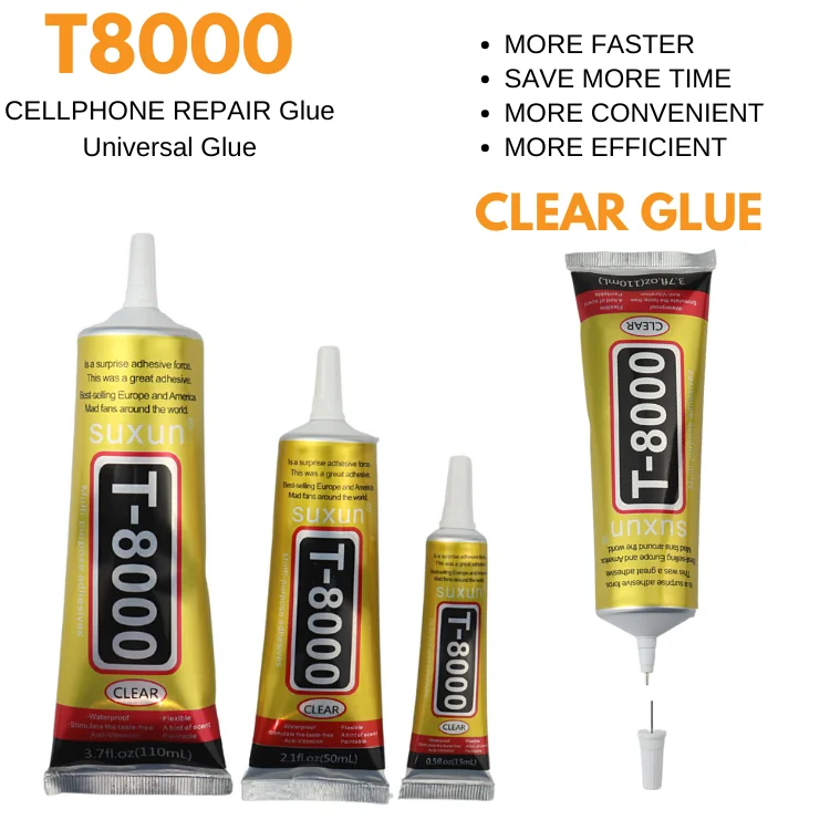 SUXUN – colle T8000, 15ML, 50ML, 110ML, pour téléphone