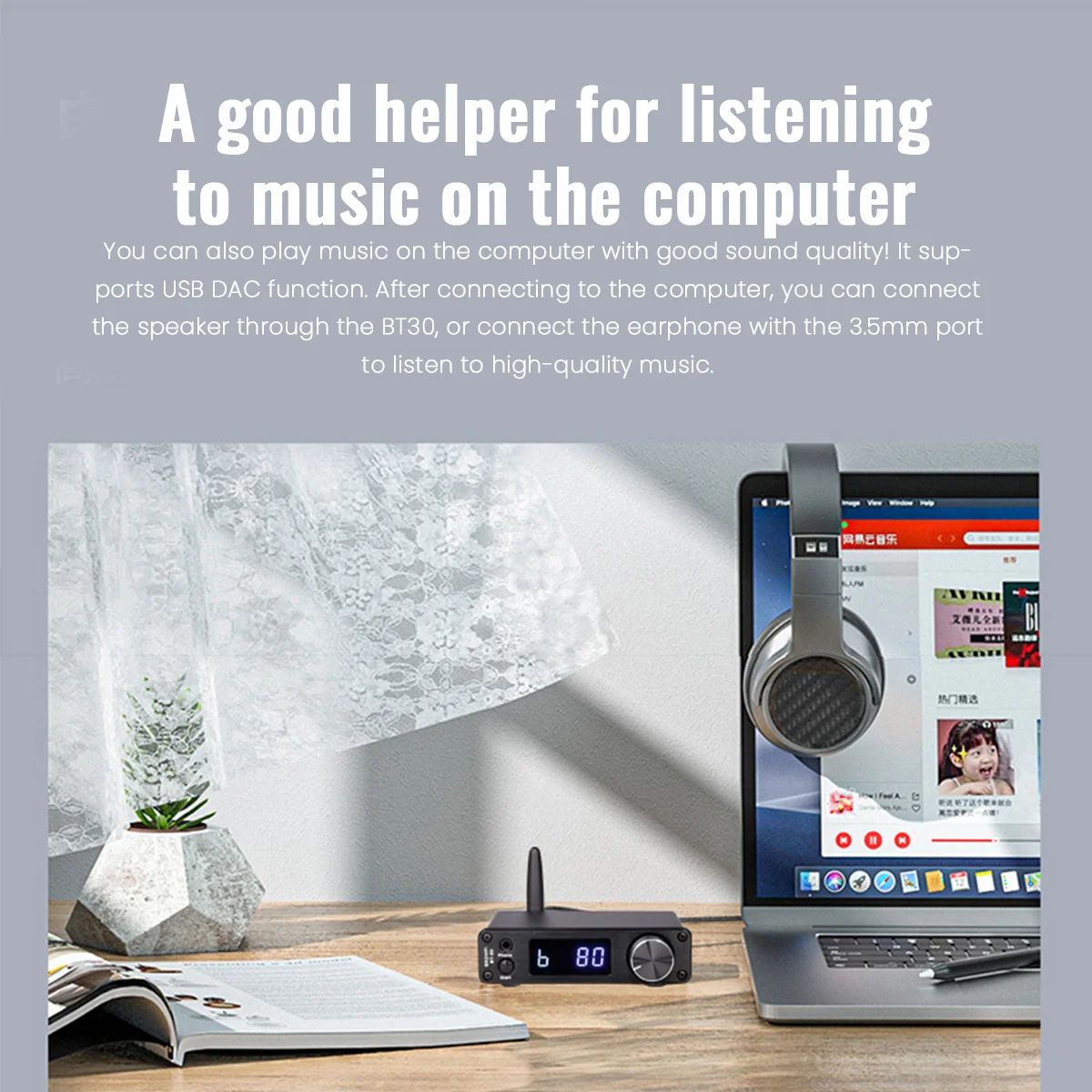 Audio Decoder Headphone Audio Decoder ES9038Q2M DAC QCC5125 Bluetooth DAC Board APTX-HD LDAC dac HIFI Audio Sound Decoder 5.0 Bluetooth Receiver for Amplifiers